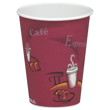 Bsc Preferred Solo Paper Hot Cups - 8 oz., Bistro Design, 1000PK BUY00487766